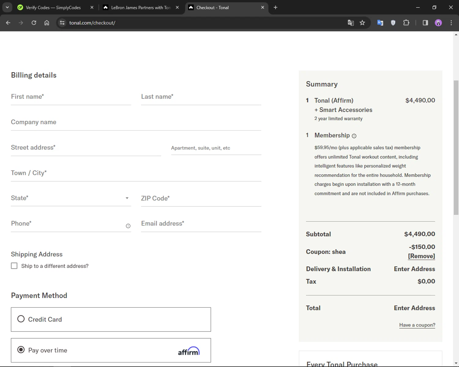 Tonal Coupons 100 Off September 2024