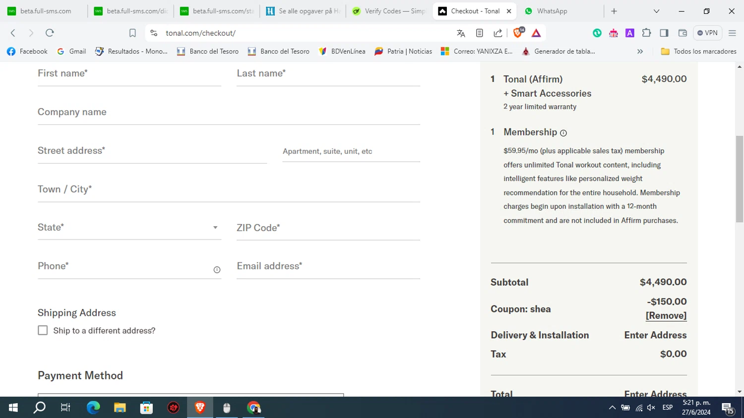 Tonal Coupons 100 Off September 2024