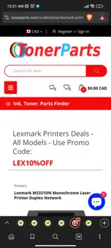 LEX10%OFF coupon verification screenshot