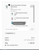 Tony Ray Tattoos coupon verification screenshot