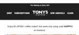 HAPPY5 coupon verification screenshot