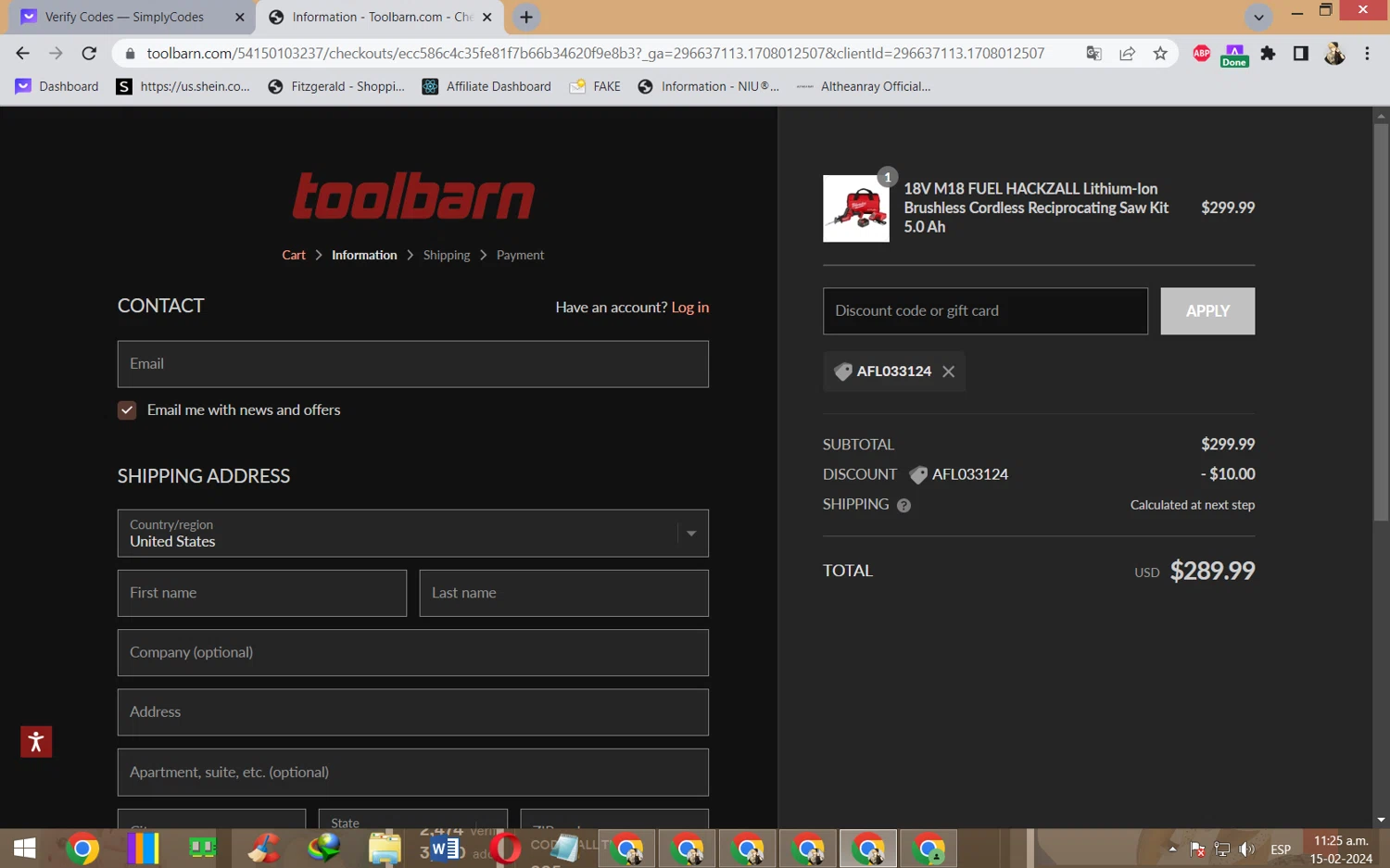 how to use Toolbarn coupons