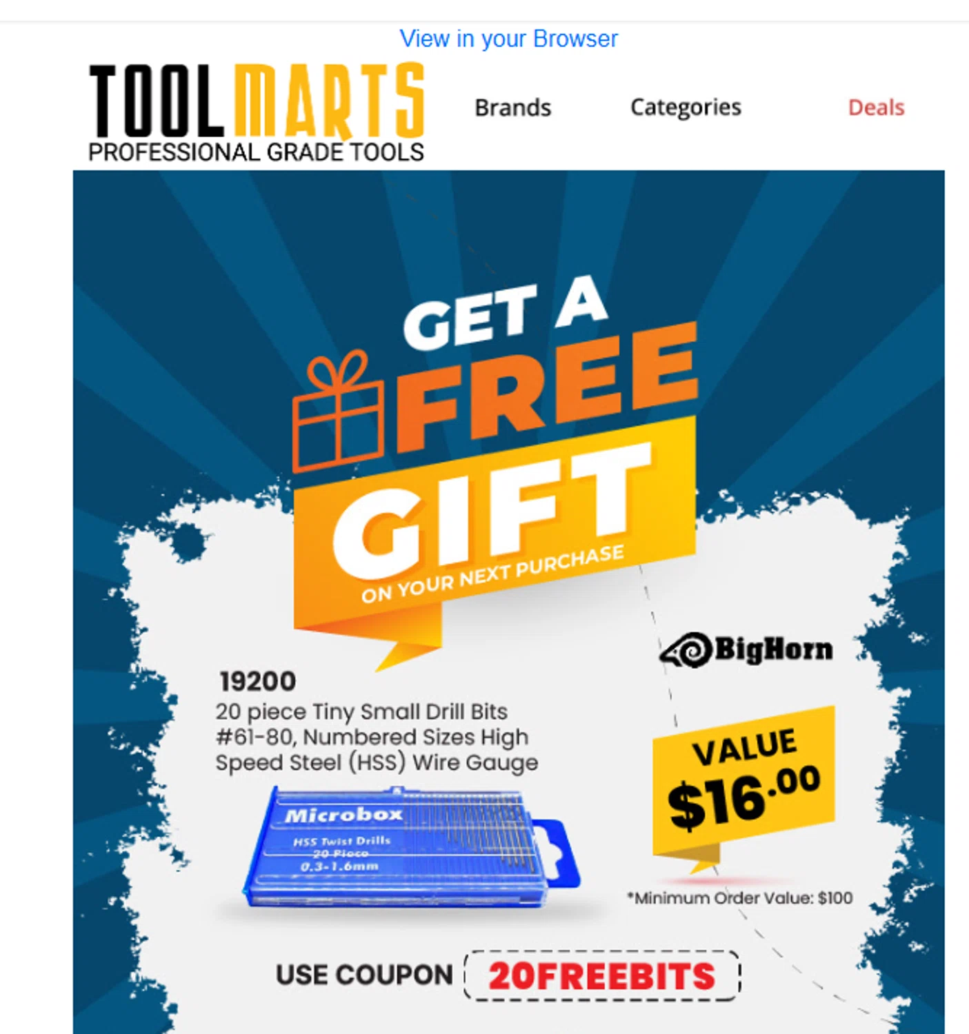 Toolmarts promo code screenshot showing code 20FREEBITS applied at Toolmarts checkout page. Uploaded by SimplyCodes community member valeriaantonieta on May 29, 2026