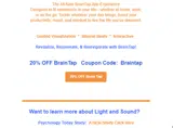 Braintap coupon verification screenshot