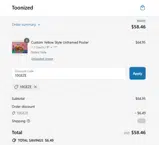 10GEZE coupon verification screenshot