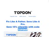 TOPDAD coupon verification screenshot