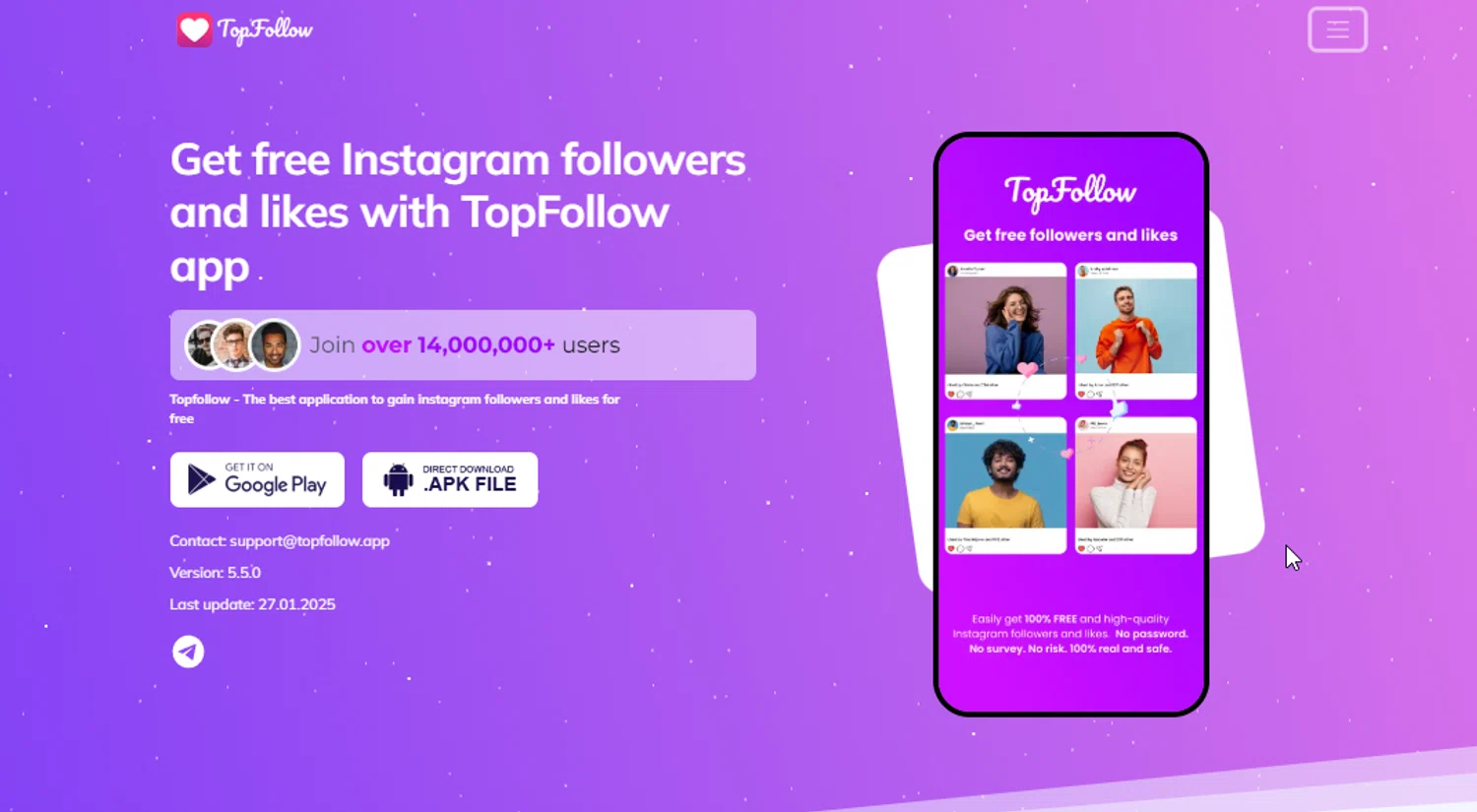 TopFollow coupon code screenshot showing code TREAT applied at TopFollow checkout page. Uploaded by SimplyCodes community member SimplyCVerlie on Feb 7, 2025