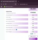 PRIME70 coupon verification screenshot