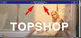 Topshop coupon verification screenshot