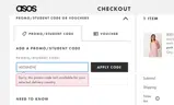 ASOSNEW coupon verification screenshot