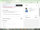 Topshop coupon verification screenshot