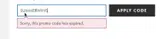 Topshop coupon verification screenshot