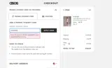 Topshop coupon verification screenshot