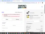TopTierPrintLab coupon verification screenshot