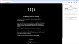 TOQi coupon verification screenshot