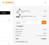 TORRAS-COOLiFY coupon verification screenshot