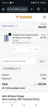 TORRAS-COOLiFY coupon verification screenshot