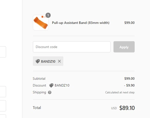 Torroband checkout page showing Torroband promo code box | Screenshot taken by SimplyCodes community member on Mar 19, 2021