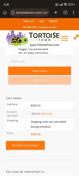 SPRING22 coupon verification screenshot