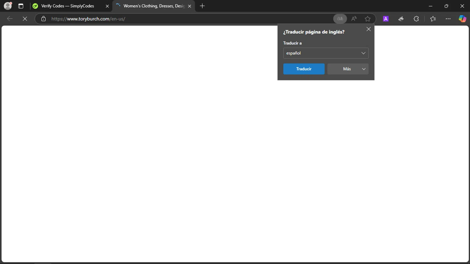 Tory Burch checkout page showing Tory Burch promo code box | Screenshot taken by SimplyCodes community member on Feb 18, 2025