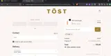 Tost Beverages coupon verification screenshot