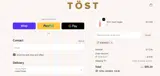 Tost Beverages coupon verification screenshot