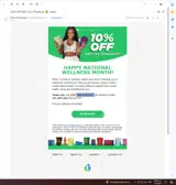 WELLNESS10 coupon verification screenshot