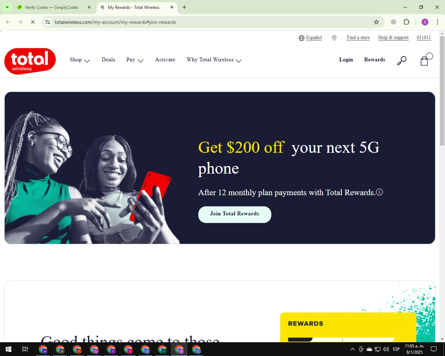 where to use Totalwireless promo code box
