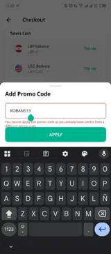 ROBAN513 coupon verification screenshot