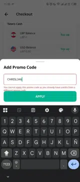 CHRISL346 coupon verification screenshot