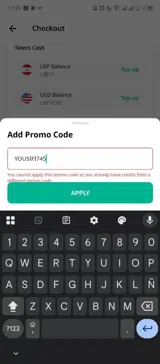 YOUSIFI745 coupon verification screenshot