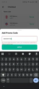 MAHDIY733 coupon verification screenshot