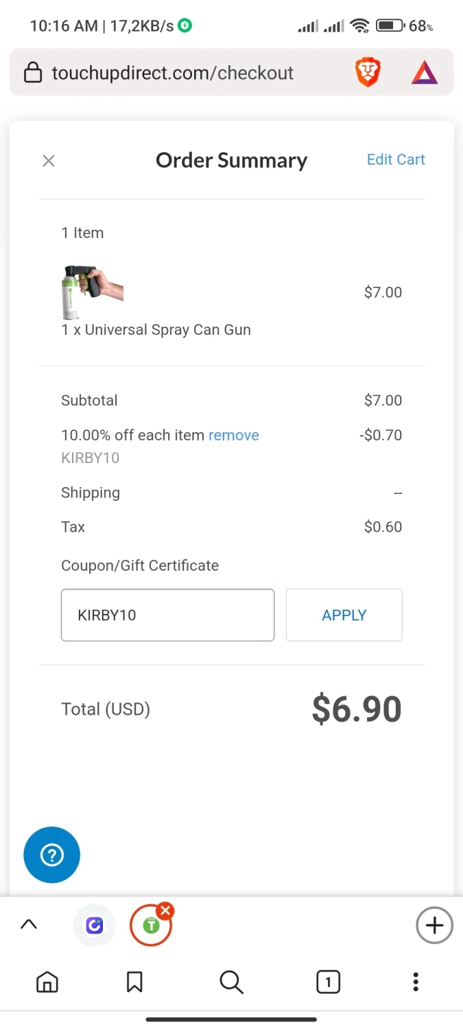 how to use Touchupdirect coupons