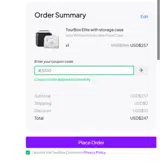 JESS10 coupon verification screenshot