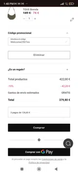 Welcome2507es coupon verification screenshot