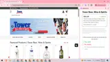 Tower Beer, Wine & Spirits coupon verification screenshot
