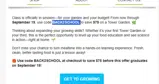 BACK2SCHOOL coupon verification screenshot