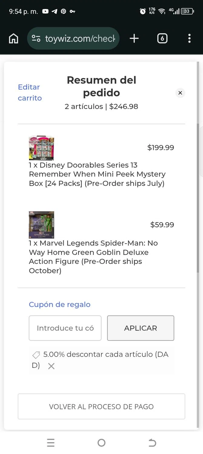 ToyWiz promo code screenshot showing code Dad applied at ToyWiz checkout page. Uploaded by SimplyCodes community member kellymoreno on Jun 17, 2026