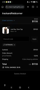 extra10% coupon verification screenshot