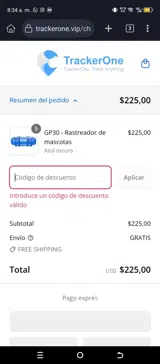 TOUR20 coupon verification screenshot