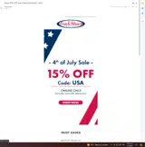 Track Shack coupon verification screenshot