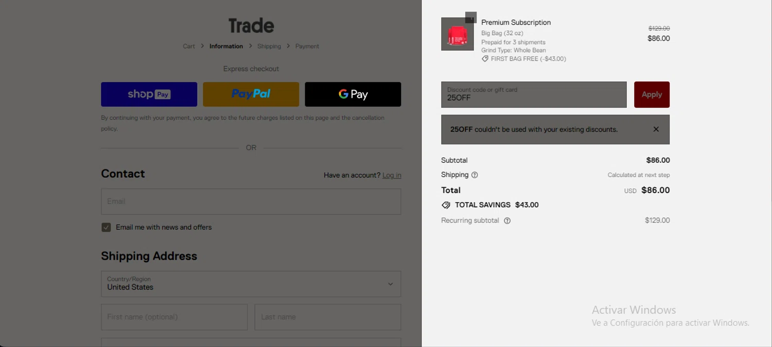 Trade Coffee Promo Codes 25 Off Coupons in August 2024 SimplyCodes