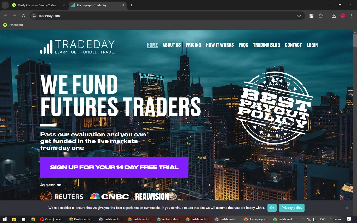 how to use Tradeday coupons