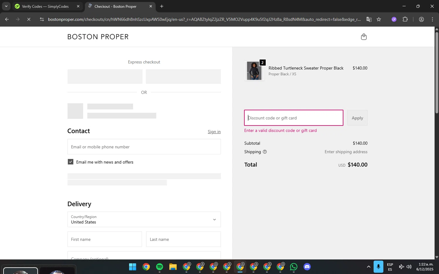 Traders Casa promo code screenshot showing code GET20 applied at Traders Casa checkout page. Uploaded by SimplyCodes community member fuguettt on Dec 6, 2025