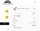 WELCOME10 coupon verification screenshot