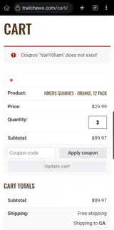 trail10liam coupon verification screenshot