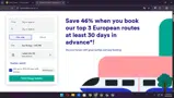 Trainline coupon verification screenshot