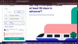 Trainline coupon verification screenshot