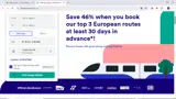 Trainline coupon verification screenshot