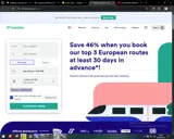Trainline coupon verification screenshot